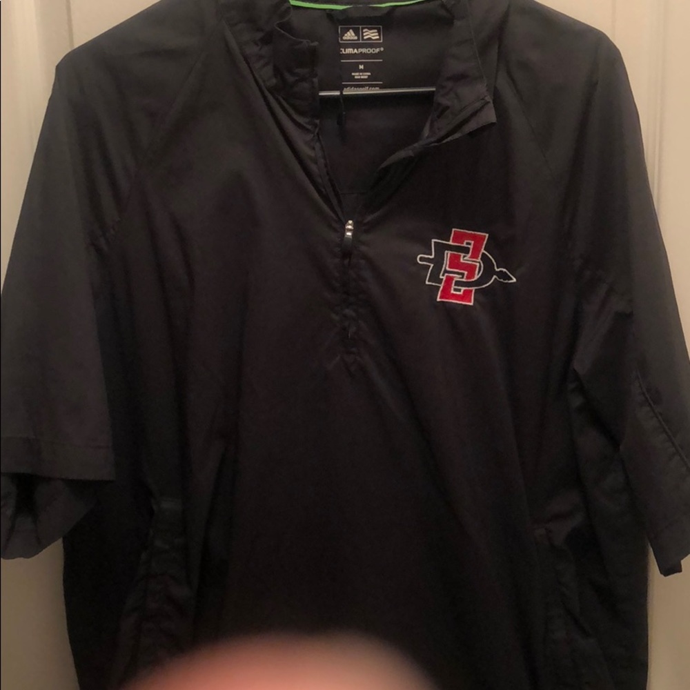 Rare adidas sdsu golf windbreaker size medium
